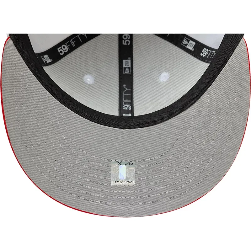 cappello-piatto-bianco-e-rosso-regolabile-59fifty-classic-dei-golden-state-warriors-nba-di-new-era