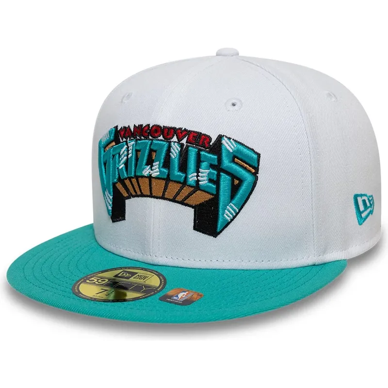 biala-i-zielona-plaska-czapka-59fifty-classic-memphis-grizzlies-nba-od-new-era