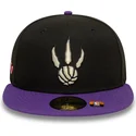 schwarze-und-violette-enganliegende-59fifty-classic-flatcap-der-toronto-raptors-nba-von-new-era