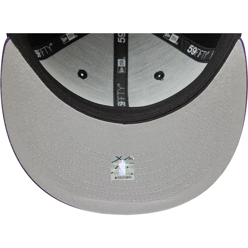 cappellino-piatto-nero-e-viola-regolato-59fifty-classic-dei-toronto-raptors-nba-di-new-era