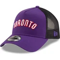 casquette-trucker-violette-et-noire-a-frame-classic-toronto-raptors-nba-new-era