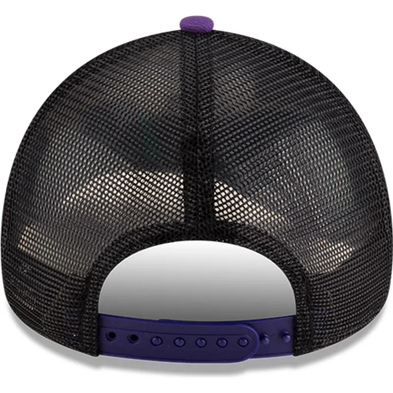new-era-a-frame-classic-toronto-raptors-nba-lila-und-schwarze-trucker-kappe