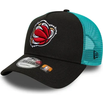 Gorra trucker negra y verde A Frame Classic de Memphis Grizzlies NBA de New Era