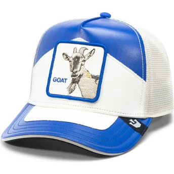 Goorin Bros. Moto Lamba Goat The Farm Blue and White Trucker Hat