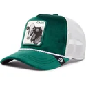 gorra-trucker-verde-y-blanca-vaca-cash-emerald-cow-the-farm-jewel-tones-de-goorin-bros