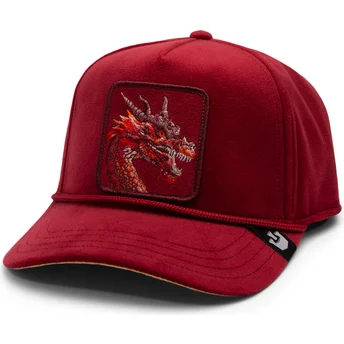 Gorra curva roja snapback dragón Dragon Royalty The Farm de Goorin Bros.