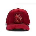 casquette-courbee-rouge-snapback-dragon-dragon-royalty-the-farm-goorin-bros