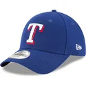 casquette-courbee-bleue-ajustable-9forty-the-league-texas-rangers-mlb-new-era