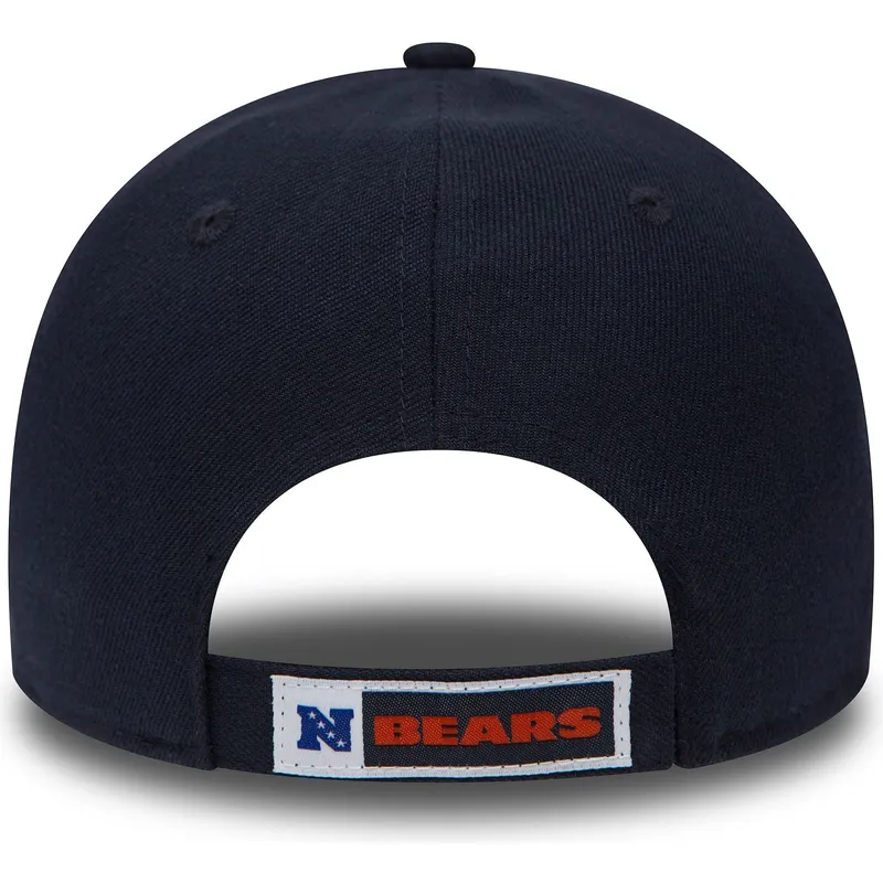 cappellino-visiera-curva-blu-marino-regolabile-9forty-the-league-di-chicago-bears-nfl-di-new-era