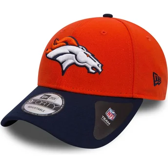 Regulowana pomarańczowo-granatowa czapka z daszkiem 9FORTY The League Denver Broncos NFL New Era