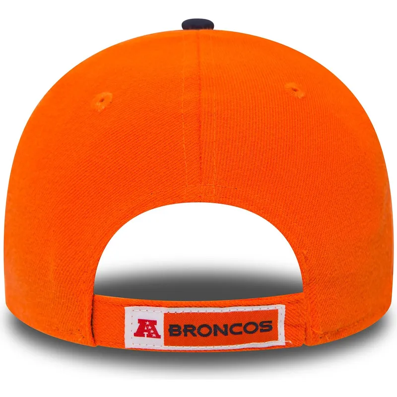 cappellino-visiera-curva-arancione-e-blu-marino-regolabile-9forty-the-league-di-denver-broncos-nfl-di-new-era