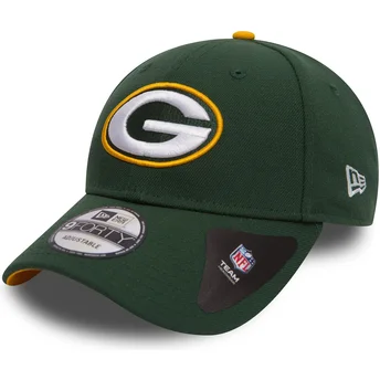 New Era Curved Brim 9FORTY The League Green Bay Packers NFL Green Adjustable Cap