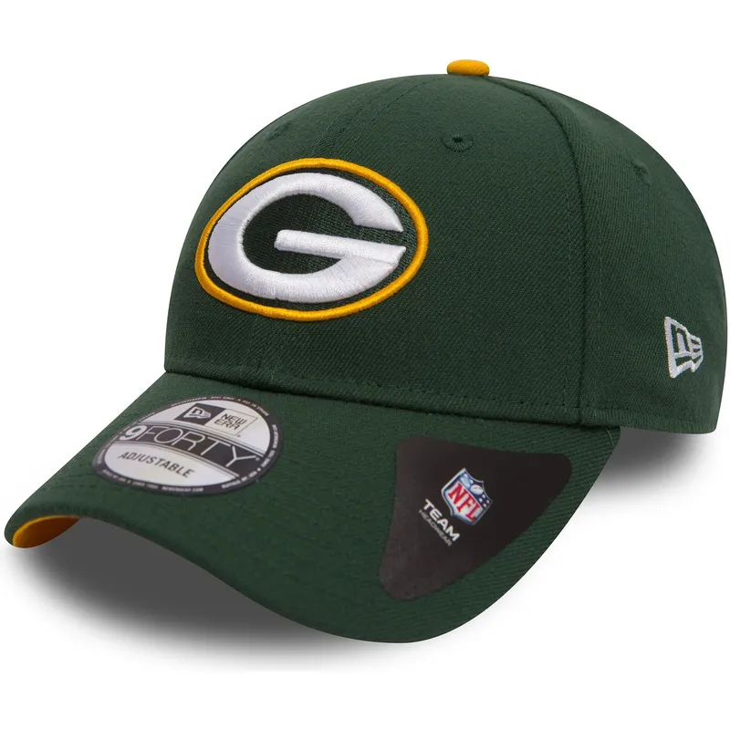cappellino-curva-verde-regolabile-9forty-the-league-di-green-bay-packers-nfl-di-new-era