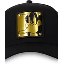 schwarze-trucker-kappe-daffy-duck-daf7-looney-tunes-von-capslab