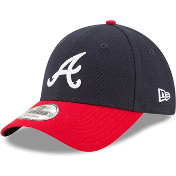 Șepci curbată bleumarin reglabilă 9FORTY The League de Atlanta Braves MLB de New Era