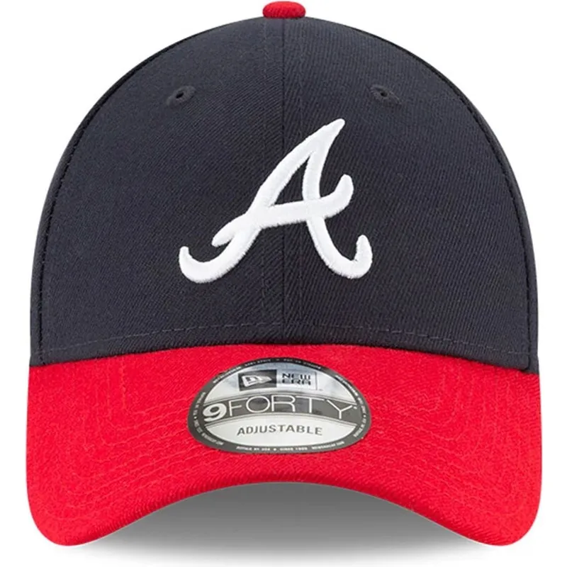 cappellino-visiera-curva-blu-marino-e-rosso-regolabile-9forty-the-league-di-atlanta-braves-mlb-di-new-era