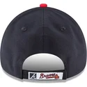 casquette-courbee-bleue-marine-et-rouge-ajustable-9forty-the-league-atlanta-braves-mlb-new-era