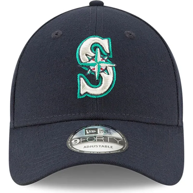 cappellino-visiera-curva-blu-marino-regolabile-9forty-the-league-di-seattle-mariners-mlb-di-new-era