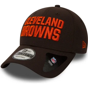 Casquette courbée marron ajustable 9FORTY The League Cleveland Browns NFL New Era