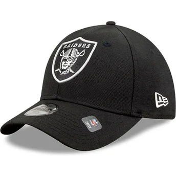 Gorra curva negra ajustable 9FORTY The League de Las Vegas Raiders NFL de New Era