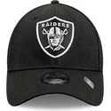 casquette-courbee-noire-ajustable-9forty-the-league-las-vegas-raiders-nfl-new-era