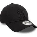 cappellino-curvo-nero-regolabile-con-logo-nero-9twenty-league-essential-di-new-york-yankees-mlb-di-new-era