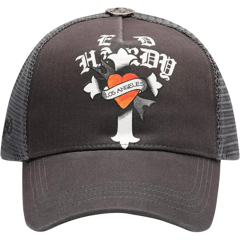 epci-curbata-negru-snapback-los-angeles-cross-de-ed-hardy
