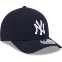 casquette-courbee-bleue-marine-snapback-9forty-m-crown-player-replica-new-york-yankees-mlb-new-era