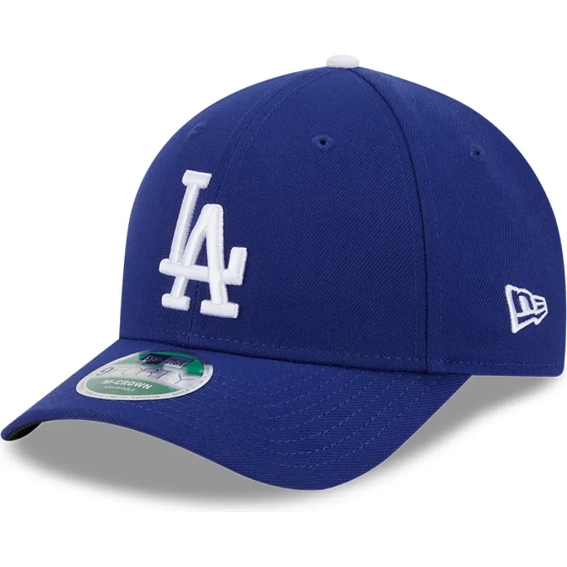 blaue-gebogene-snapback-kappe-9forty-m-crown-player-replica-der-los-angeles-dodgers-mlb-von-new-era