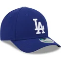 blaue-gebogene-snapback-kappe-9forty-m-crown-player-replica-der-los-angeles-dodgers-mlb-von-new-era