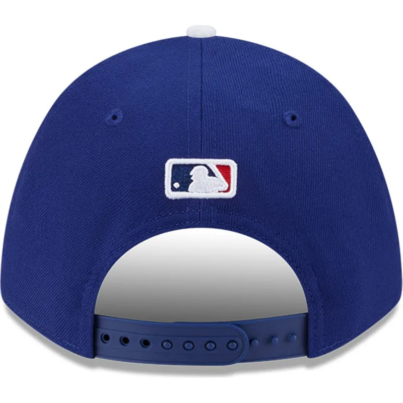 9forty-m-crown-player-replica-snapback-cap-in-blau-der-los-angeles-dodgers-mlb-von-new-era