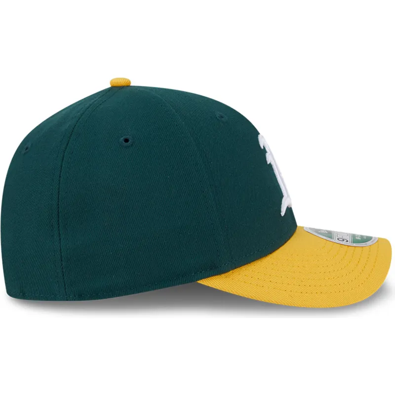 cappellino-curvo-verde-e-giallo-snapback-9forty-m-crown-player-replica-degli-oakland-athletics-mlb-di-new-era