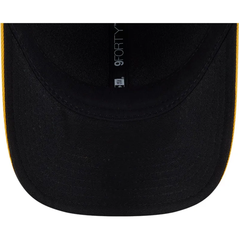 grune-und-gelbe-gebogene-kappe-snapback-9forty-m-crown-player-replica-von-oakland-athletics-mlb-von-new-era