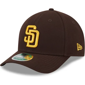 Cappellino curvo marrone snapback 9FORTY M-Crown Player Replica di San Diego Padres MLB di New Era