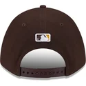 casquette-courbee-marron-snapback-9forty-m-crown-player-replica-san-diego-padres-mlb-new-era