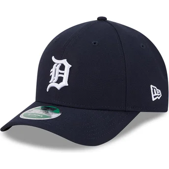 Marinblå kurvad keps snapback 9FORTY M-Crown Player Replica från Detroit Tigers MLB av New Era