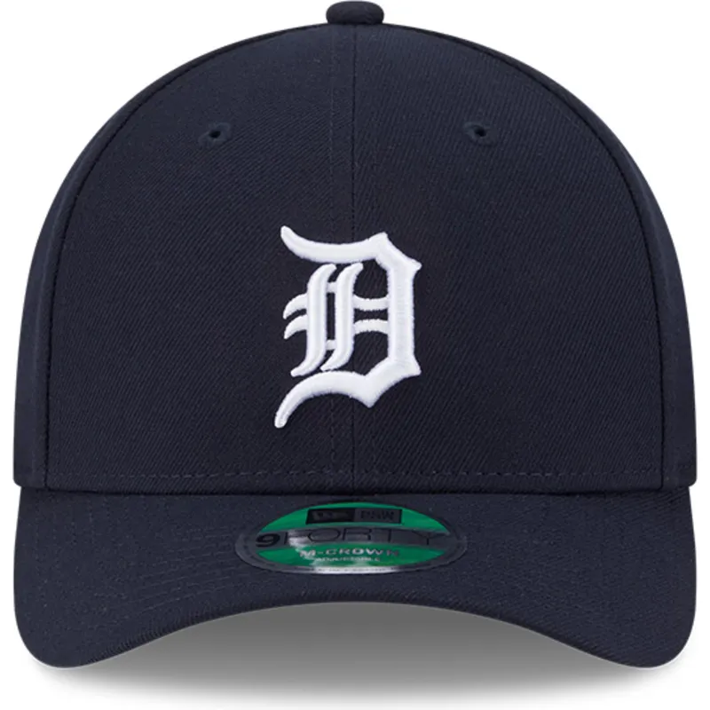 cappellino-snapback-blu-navy-curva-9forty-m-crown-player-replica-dei-detroit-tigers-mlb-di-new-era
