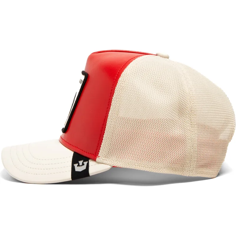 cappello-trucker-rosso-e-bianco-cane-rottweiler-bad-shleather-boy-the-farm-di-goorin-bros