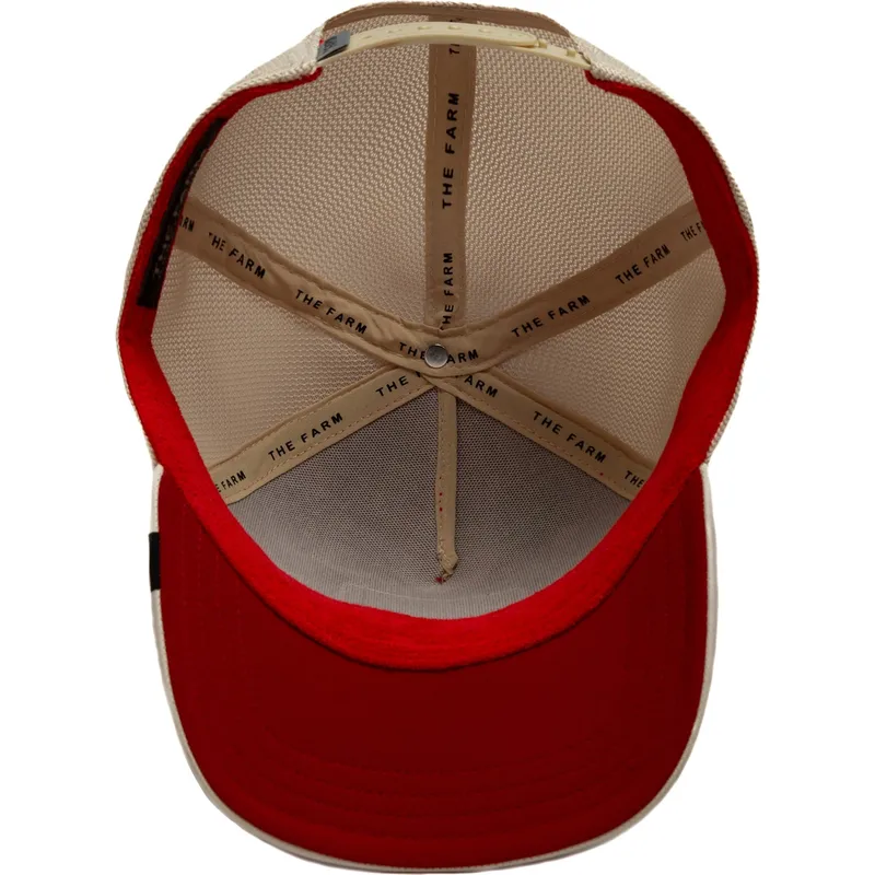 cappello-trucker-rosso-e-bianco-cane-rottweiler-bad-shleather-boy-the-farm-di-goorin-bros