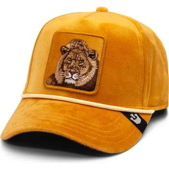 Gul böjd snapback-keps lejon Lion Royalty The Farm av Goorin Bros.
