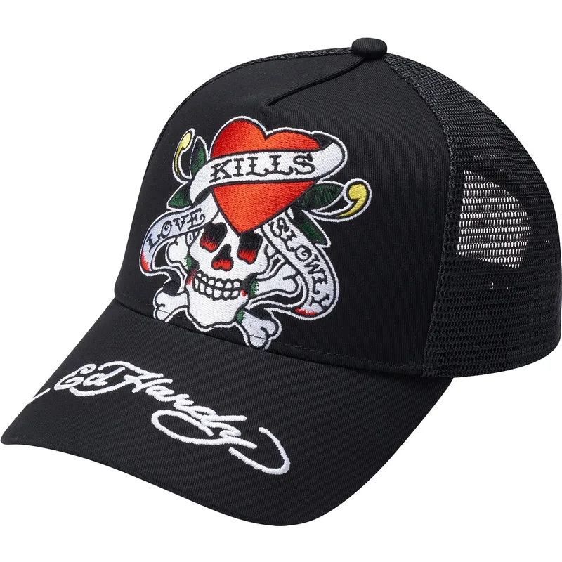 epci-curbata-negru-snapback-love-kills-slowly-de-ed-hardy