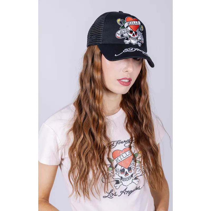epci-curbata-negru-snapback-love-kills-slowly-de-ed-hardy