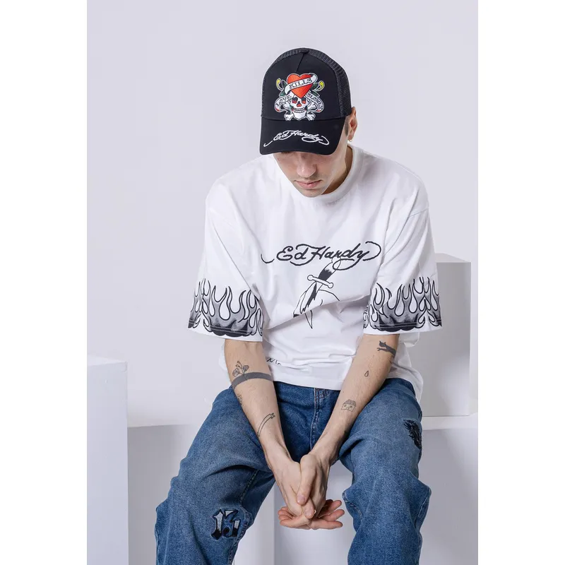 epci-curbata-negru-snapback-love-kills-slowly-de-ed-hardy
