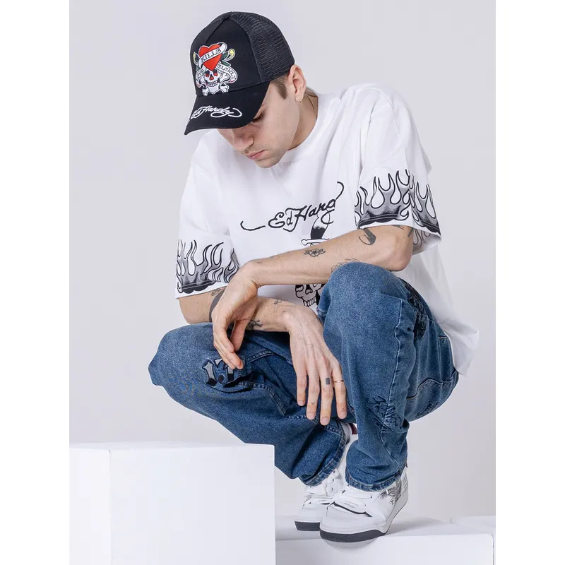 epci-curbata-negru-snapback-love-kills-slowly-de-ed-hardy