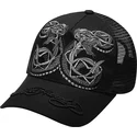 epci-curbata-negru-snapback-duo-black-snake-de-ed-hardy