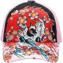 casquette-trucker-noire-et-rose-beautiful-ghost-ed-hardy