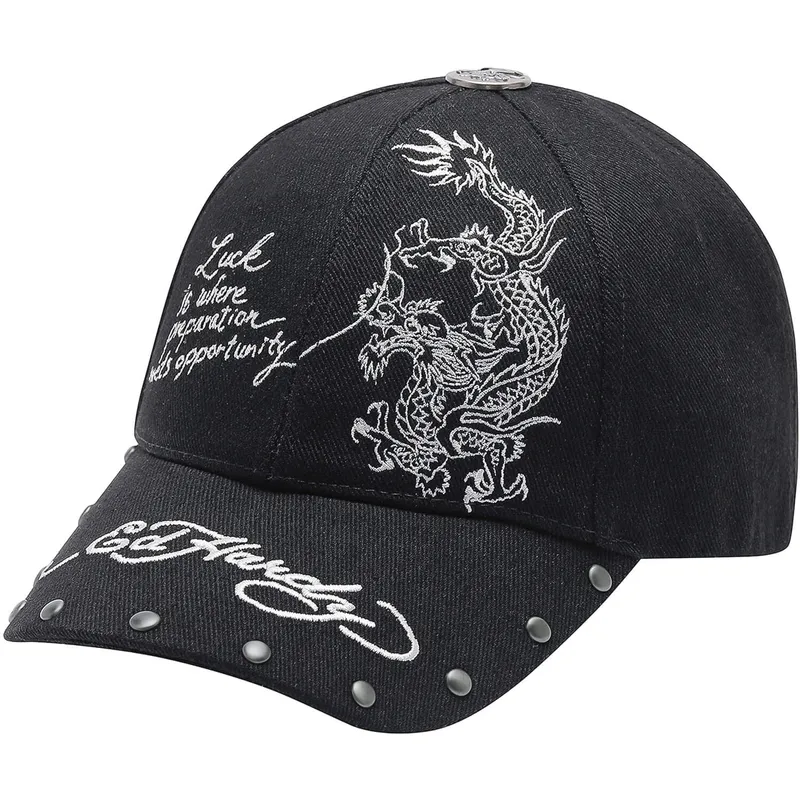czarna-zakrzywiona-czapka-z-daszkiem-regulowana-lucky-dragon-od-ed-hardy