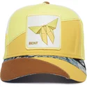 casquette-trucker-jaune-papillon-bent-transform-farmigami-the-farm-goorin-bros