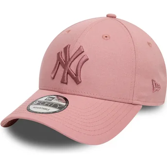 Gorra curva rosa ajustable con logo rosa 9FORTY League Essential de New York Yankees MLB de New Era