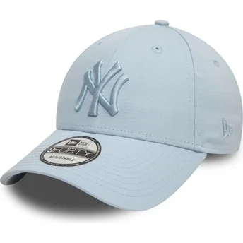 Casquette courbée bleue ajustable avec logo bleu 9FORTY League Essential New York Yankees MLB New Era